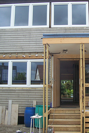 Holzfassade renoviert